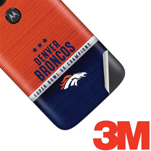 NFL Denver Broncos Super Bowl 50 Champions Moto E5 Play Skin